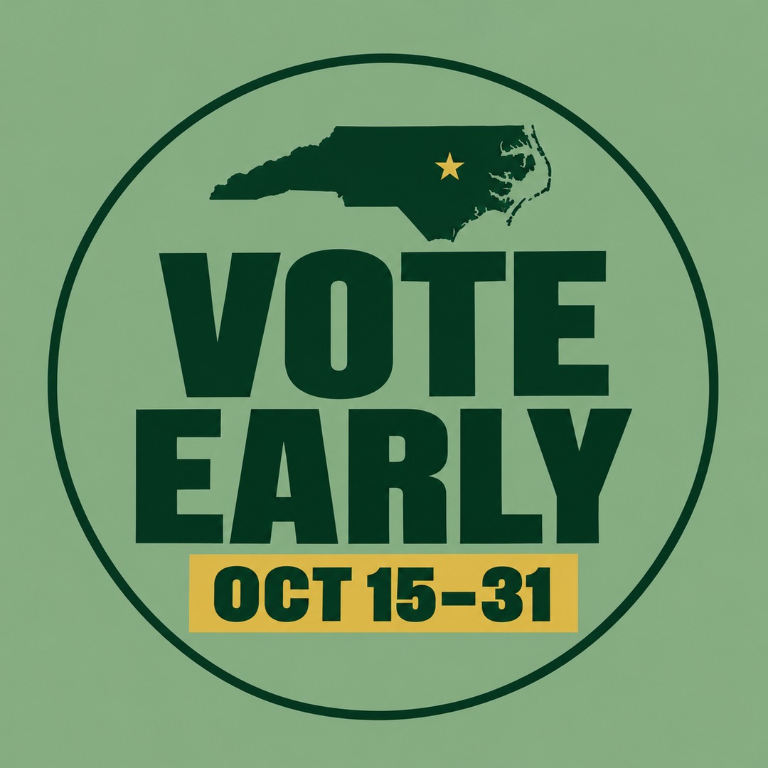 North Carolina vote picture, hand-made design 3