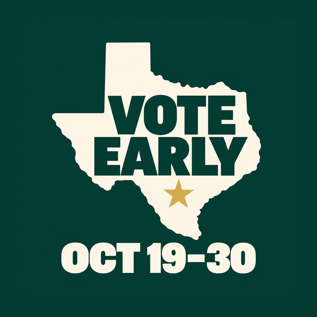 Texas vote picture, hand-made design 2