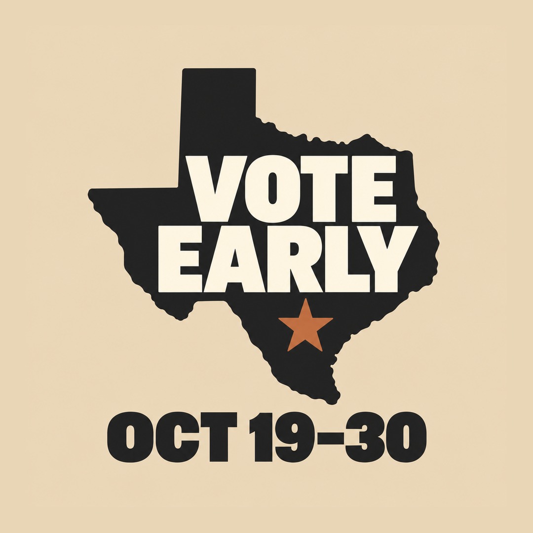 Texas vote picture, hand-made design 4